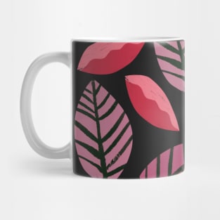 Pink leaves Mug